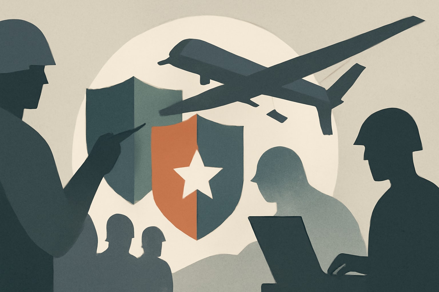 Editorial illustration for: CENTCOM Launches First-Ever Multinational Attack Drone Task Force