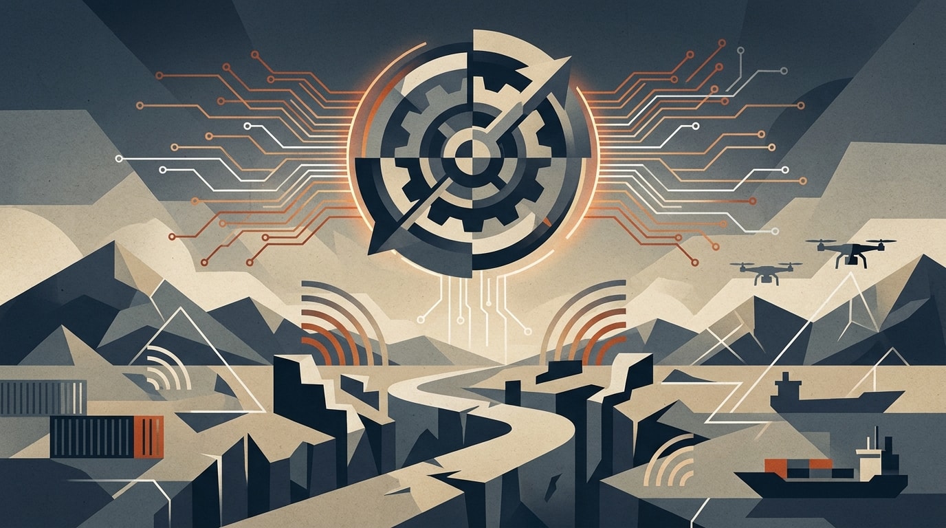 Editorial illustration for: Transcom Adopts AI-Enabled Logistics Amid Escalating Middle East Disruptions