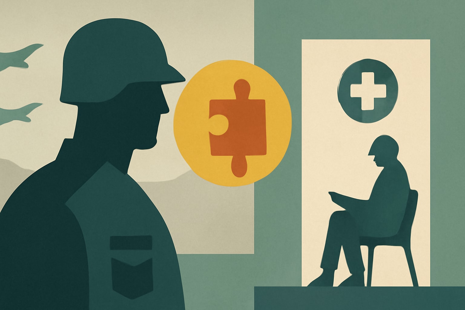 Editorial illustration for: Majority of VA Mental Health Visits Are Timely, But Referrals Lag