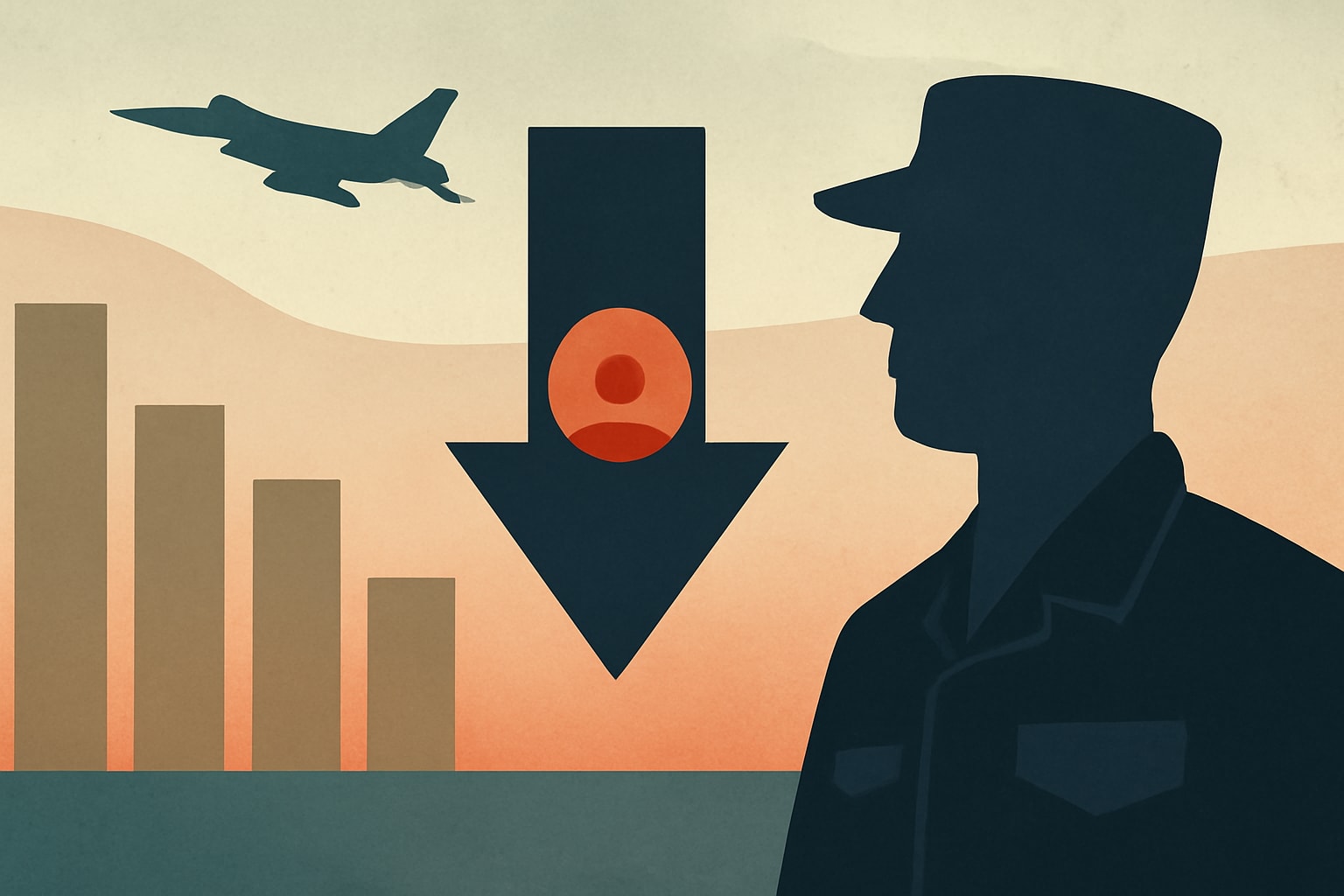 Editorial illustration for: Veterans' Unemployment Rate Remains Steady Amid Job Losses