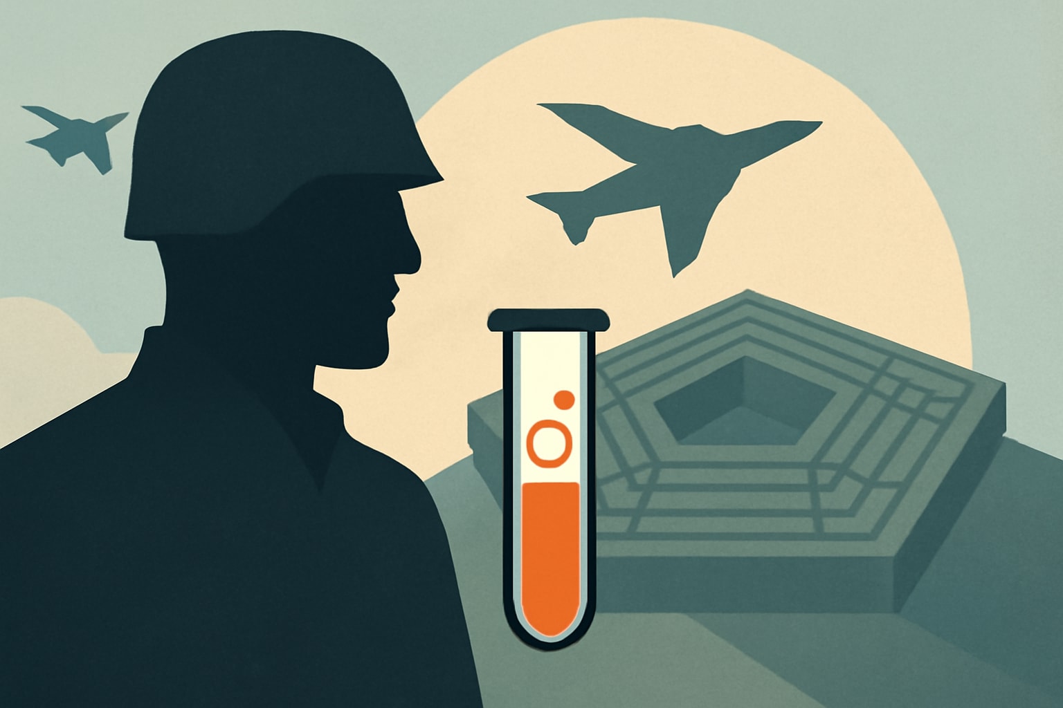 Editorial illustration for: Evidence-Based Testosterone Screening: A Call to Action for the Pentagon