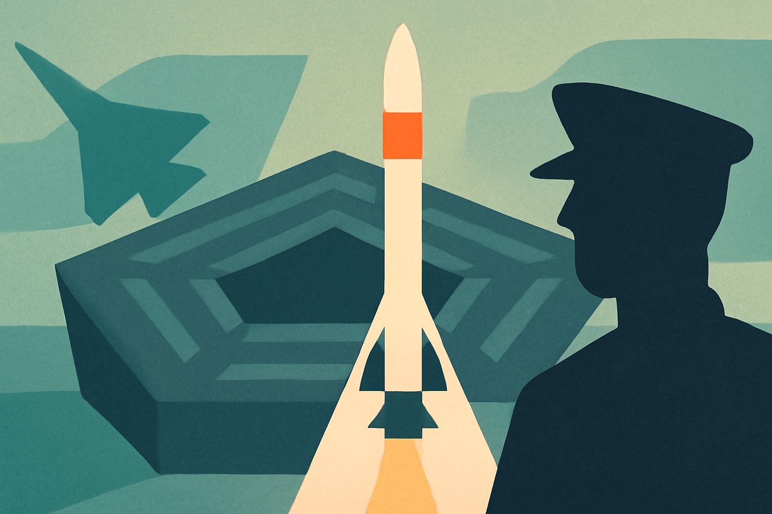 Editorial illustration for: Pentagon Expands Production of SM-3 Components with Boeing and RTX