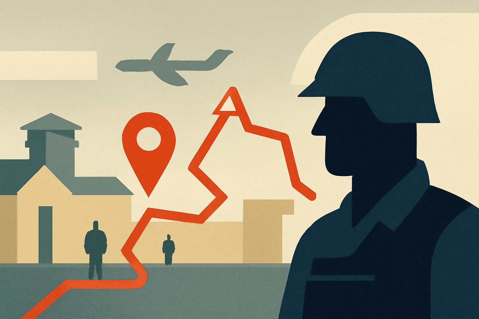 Editorial illustration for: Strava Exposes US Military Bases to Security Risks Once Again