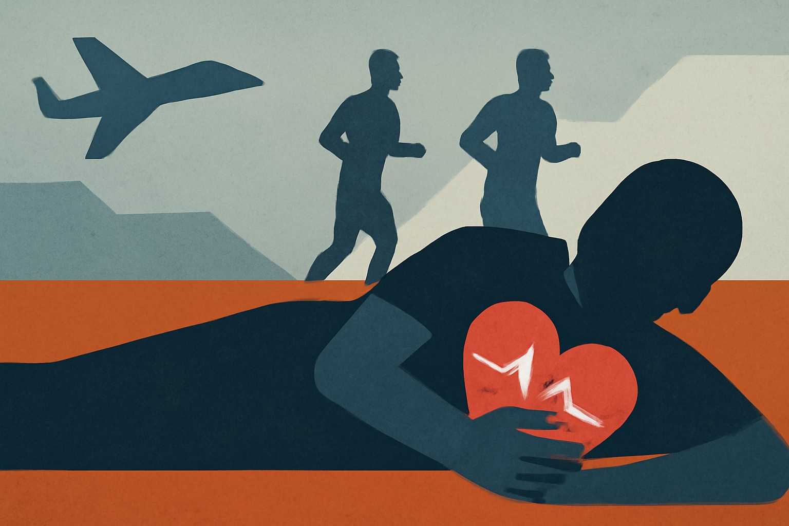 Editorial illustration for: Airmen Who Died During Fitness Test Suffered Sudden Cardiac Arrest