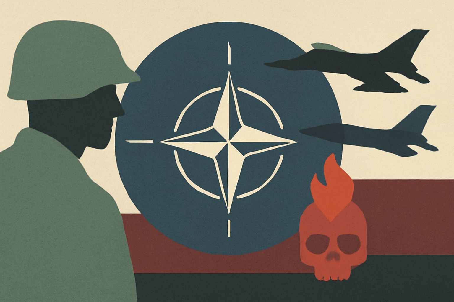 Editorial illustration for: Former Marine Major Warns NATO of Strategic Failures Regarding Russia and ISIS