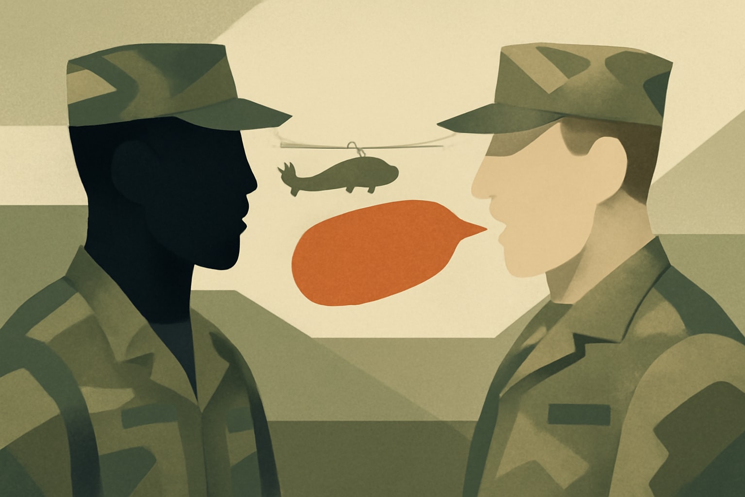 Editorial illustration for: Army Takes Action Against Chaplain for Racist Comments to Black Captain