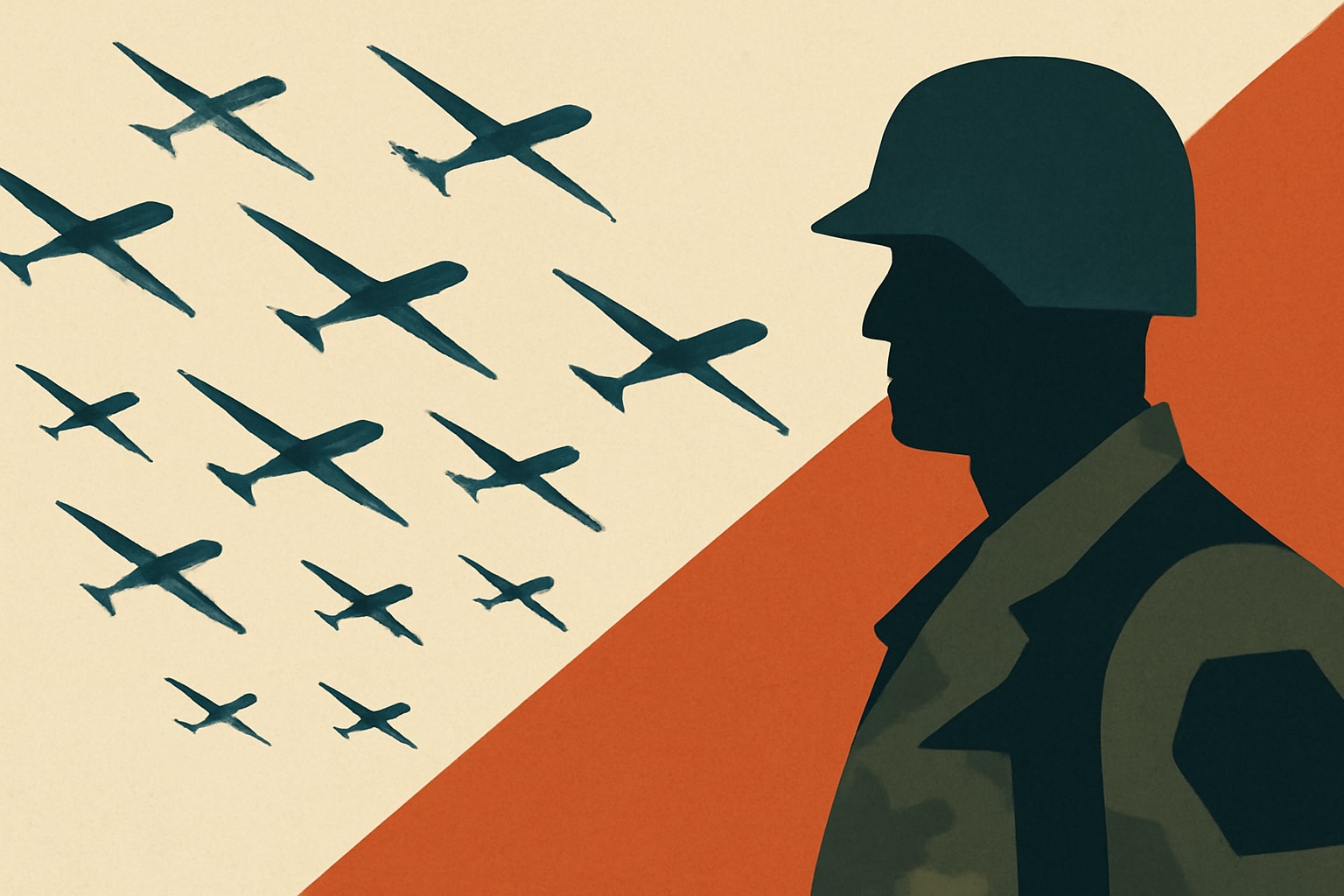 Editorial illustration for: U.S. Army Acquires 13,000 Drones to Combat Iranian UAV Threat