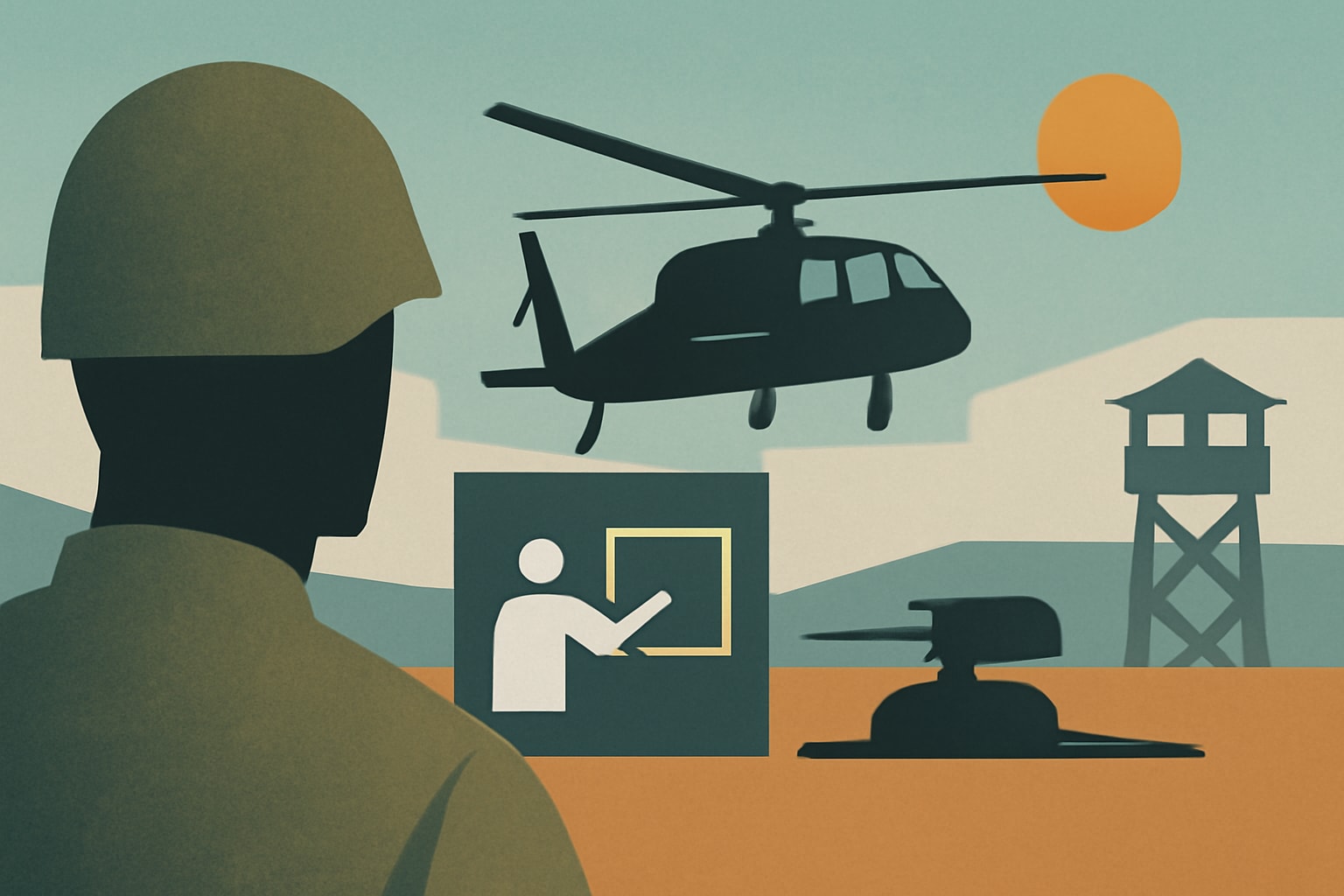 Editorial illustration for: Army Shifts Helicopter Training to Contractor-Run Model