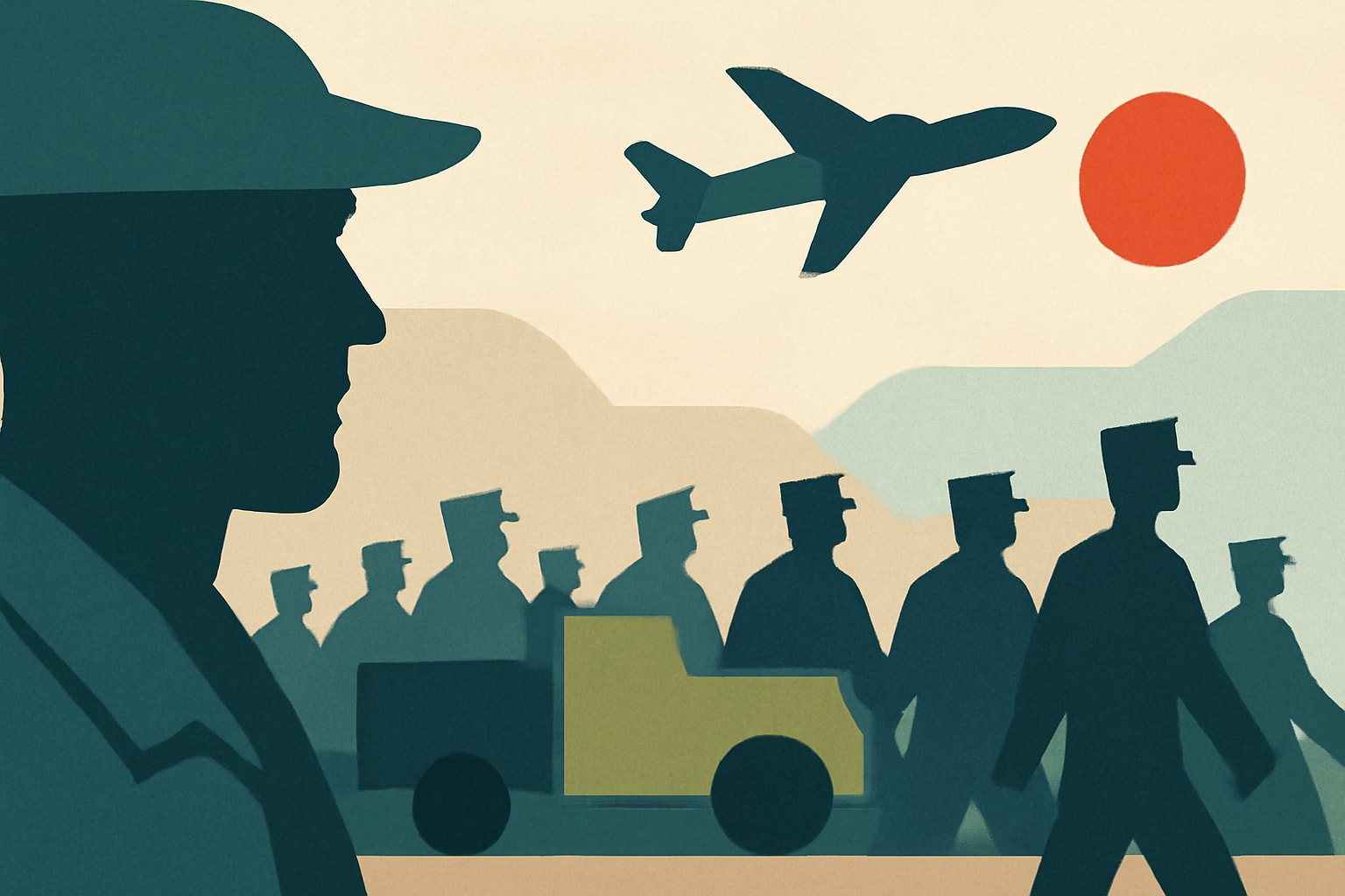 Editorial illustration for: Iowa Veterans Day Parade Breaks Participation Records Dating Back to 1894