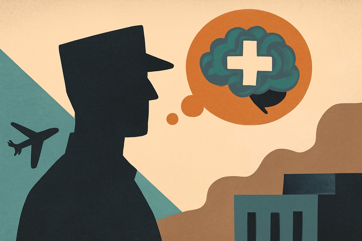 Editorial illustration for: Understanding VA's Approach to Mental Health Treatment for Veterans