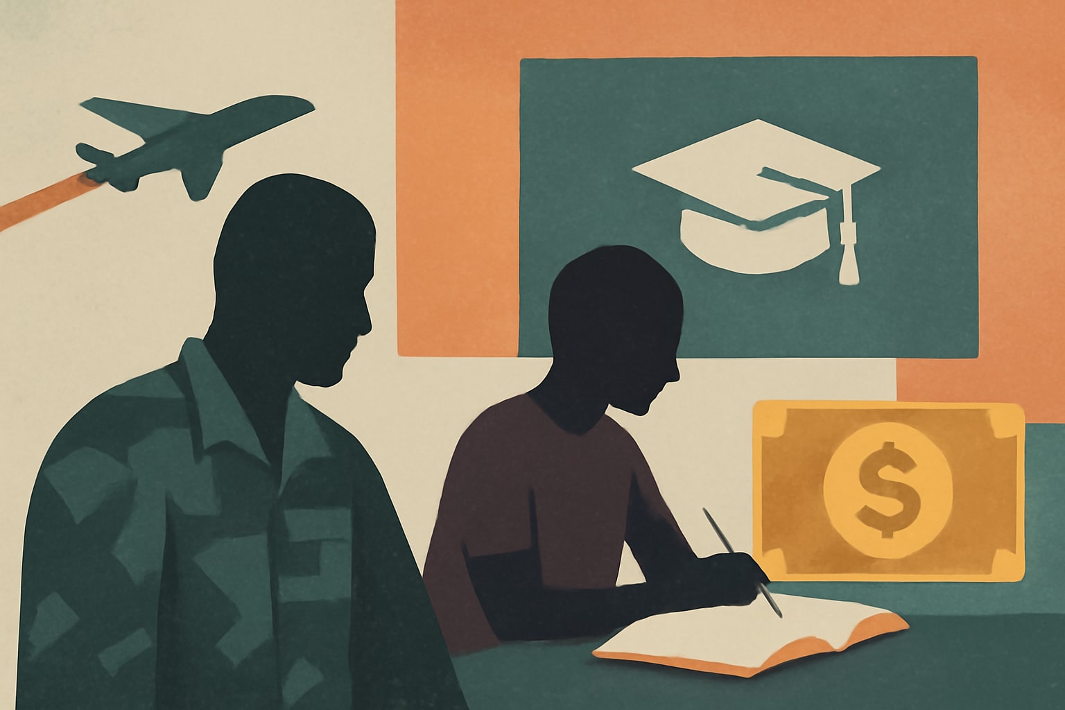 Editorial illustration for: VA's Tutorial Assistance Program Offers Up to $1,200 for GI Bill Recipients