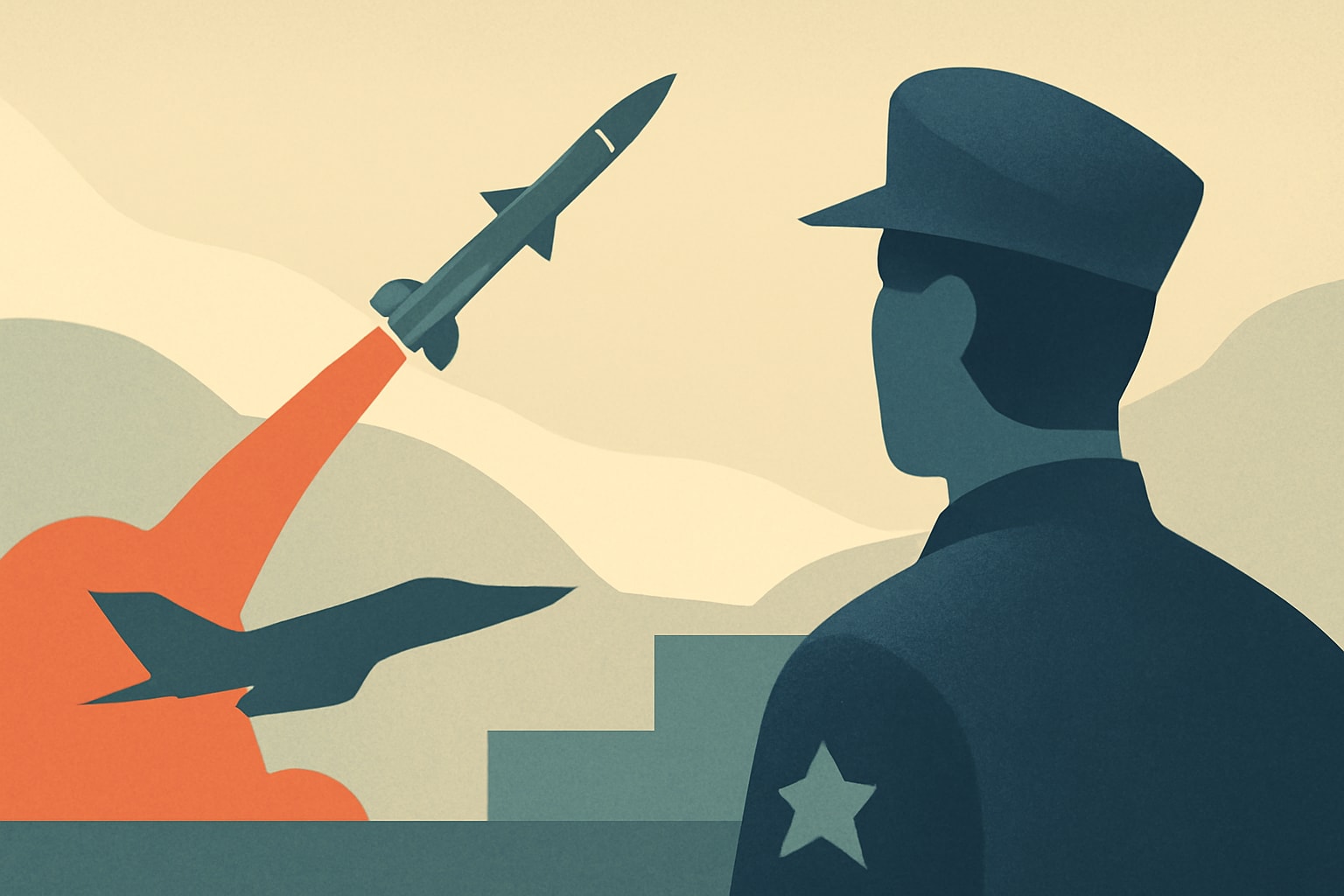 Editorial illustration for: Military's Newest Branch Receives Major Funding Boost for Missile Defense