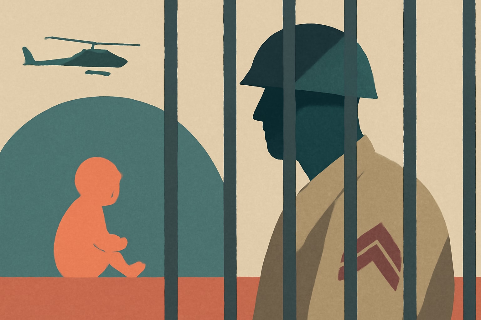 Editorial illustration for: Army Soldier Gets 6-Year Prison Sentence After Assaulting 3-Year-Old
