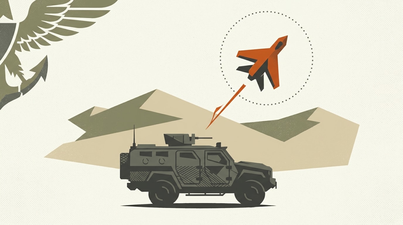 Editorial illustration for: Marine Corps Pursues New Anti-Tank Loitering Munition