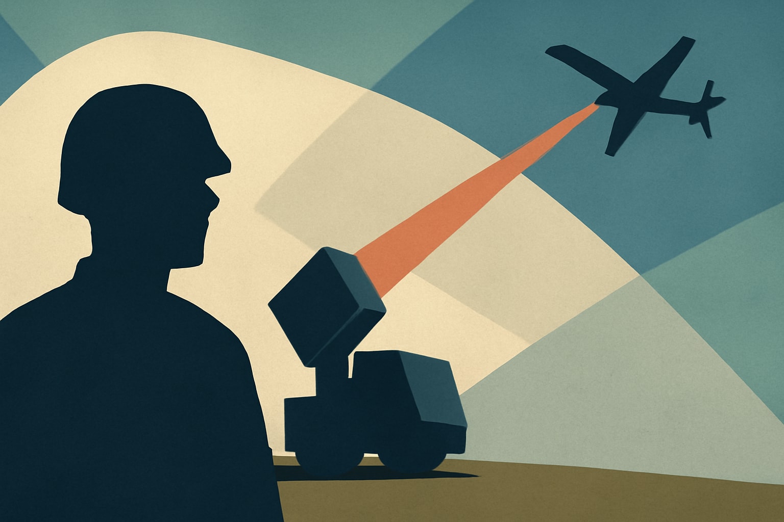 Editorial illustration for: U.S. Military to Host Directed Energy Shoot-Off Amid Counter-Drone Push