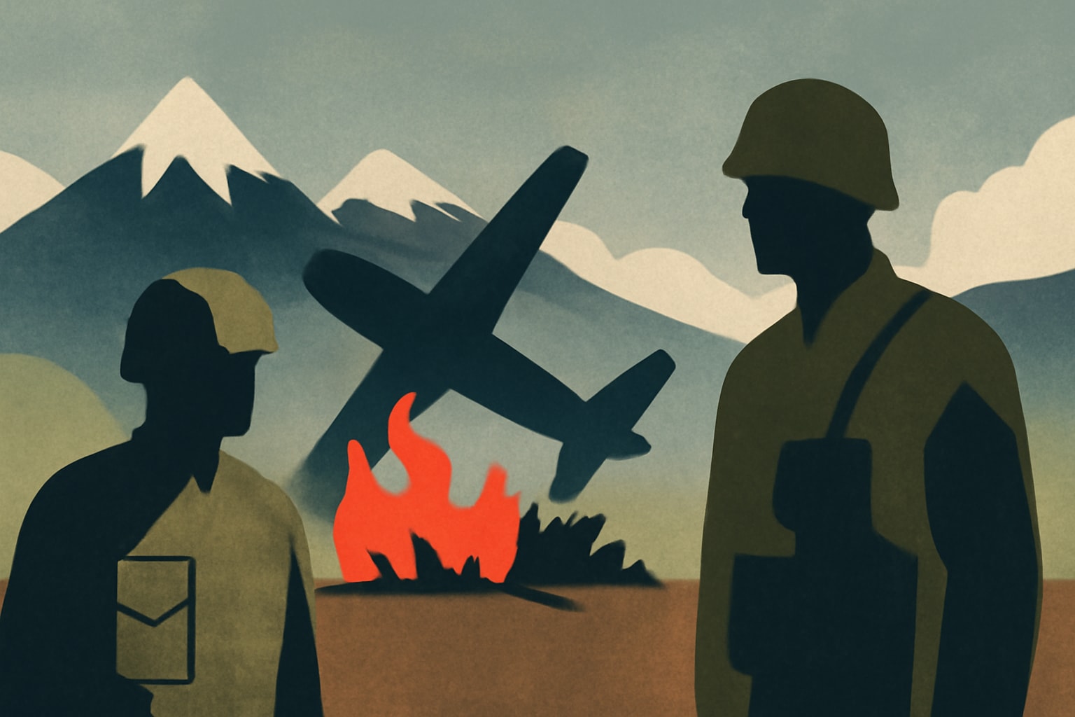 Editorial illustration for: Tragic Plane Crash in Alaska Claims Lives of Army Corps of Engineers Staff