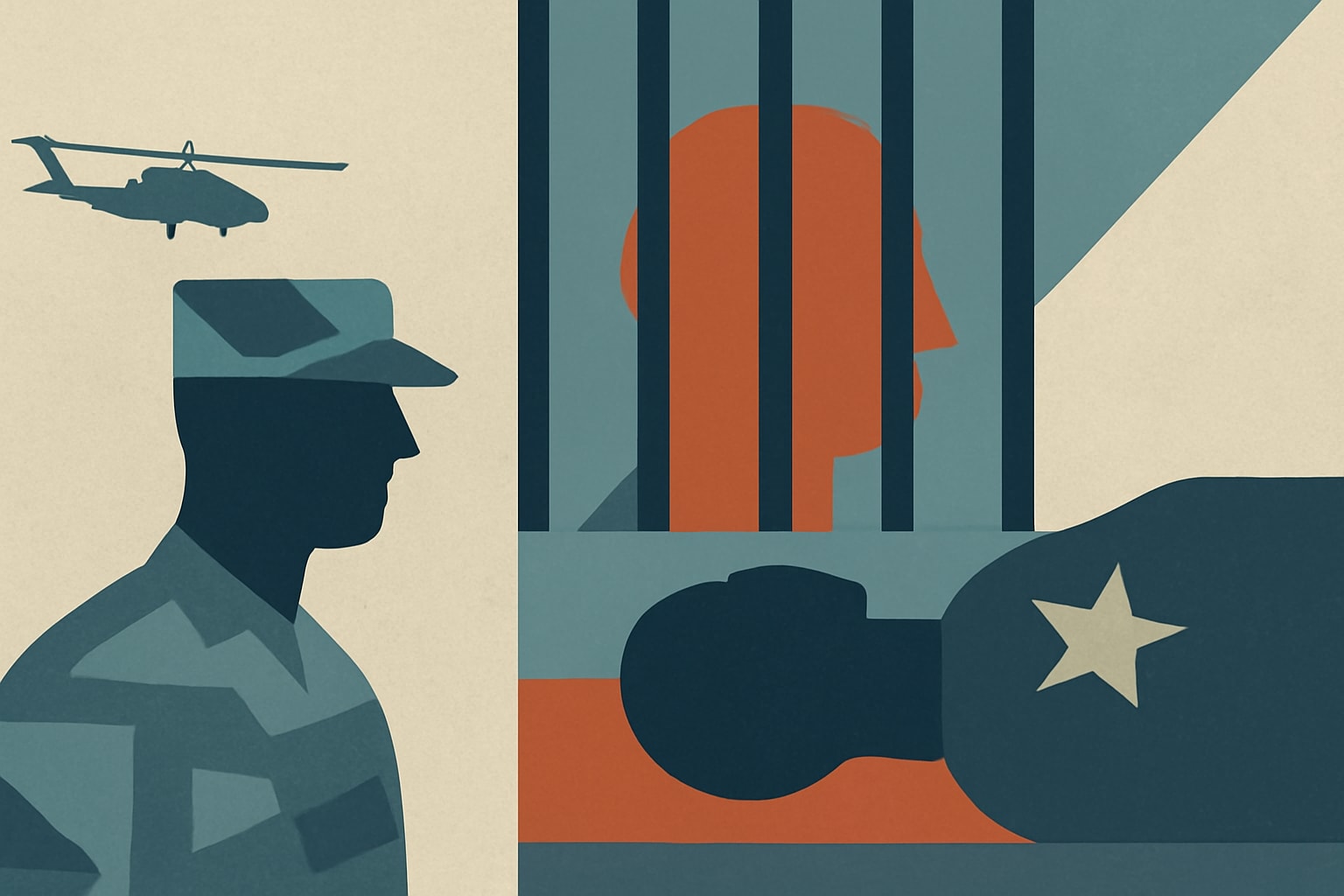 Editorial illustration for: Army Deserter Sentenced to 44 Years in Killing of Veteran He Served With