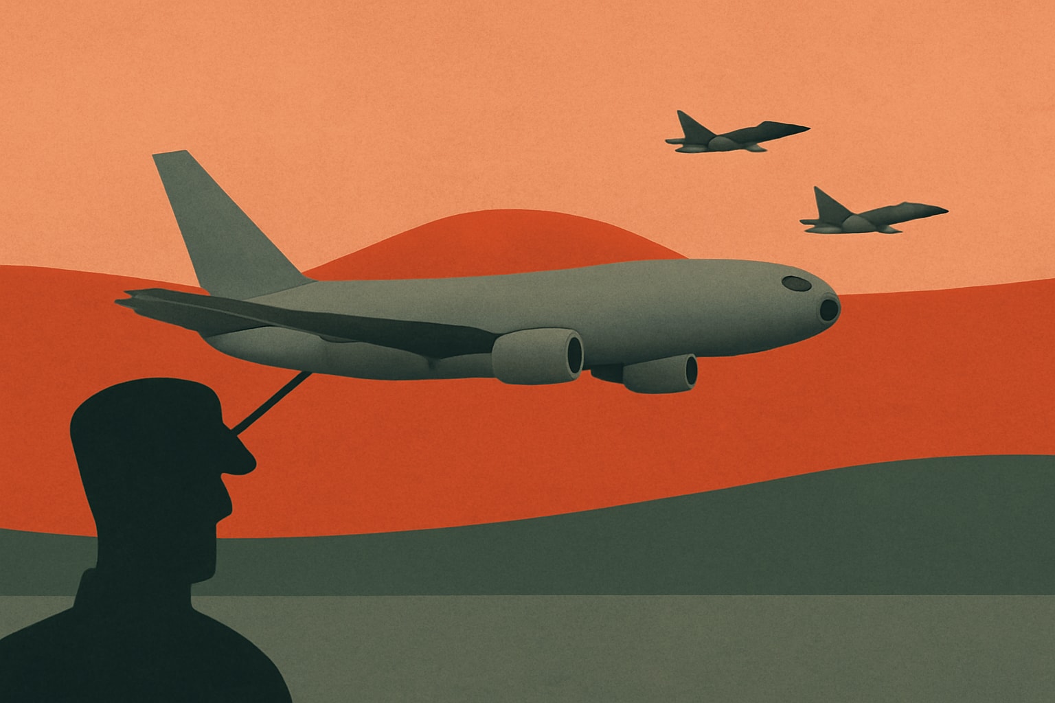 Editorial illustration for: U.S. Tanker Aircraft Depart Bulgaria After Tensions with Iran