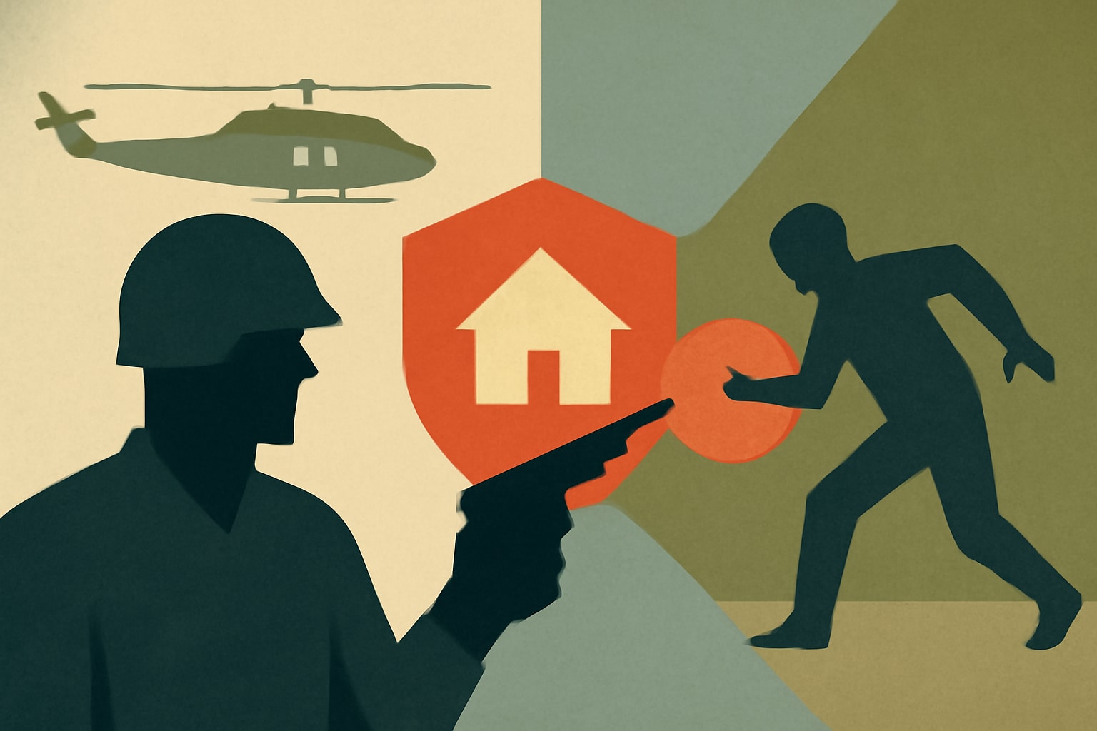Editorial illustration for: Army Veteran Found Not Liable in $10M Lawsuit After Shooting Intruder