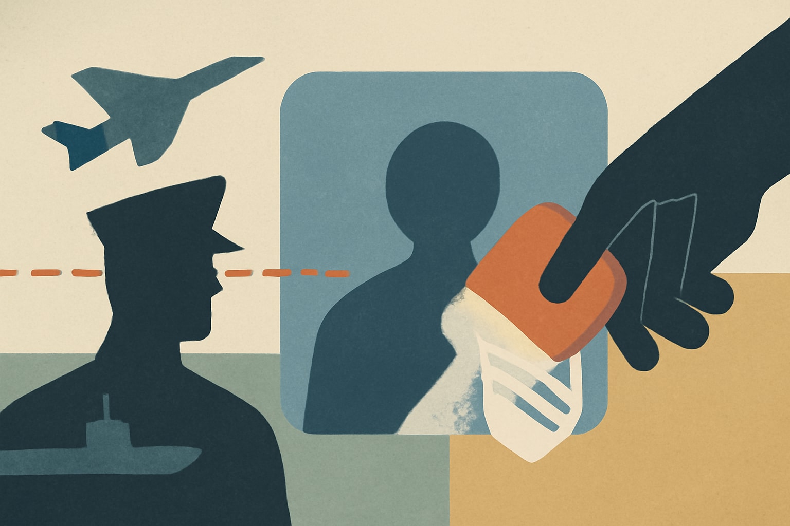 Editorial illustration for: Navy Notice Officially Warns Personnel, Families to Scrub Social Media of Military Ties