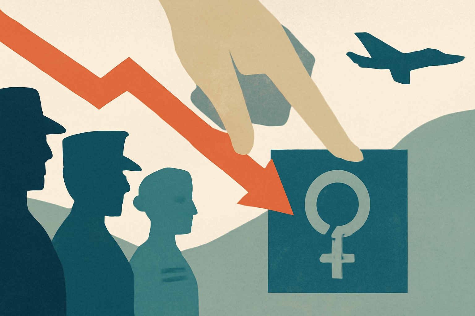 Editorial illustration for: DOD Report Indicates Decrease in Sexual Assault Rates Among Active-Duty Service Members