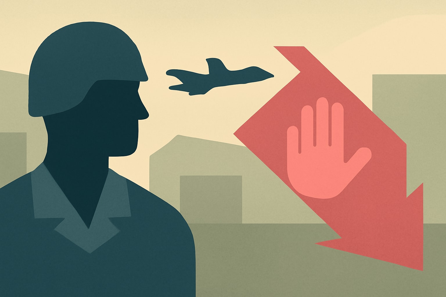 Editorial illustration for: Sexual Assault Rates Decline in Latest Pentagon Survey Following Reforms