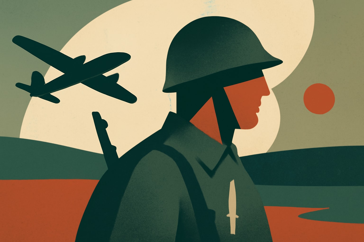 Editorial illustration for: 'Ortiz's War' Brings WWII Commando's Story to Life