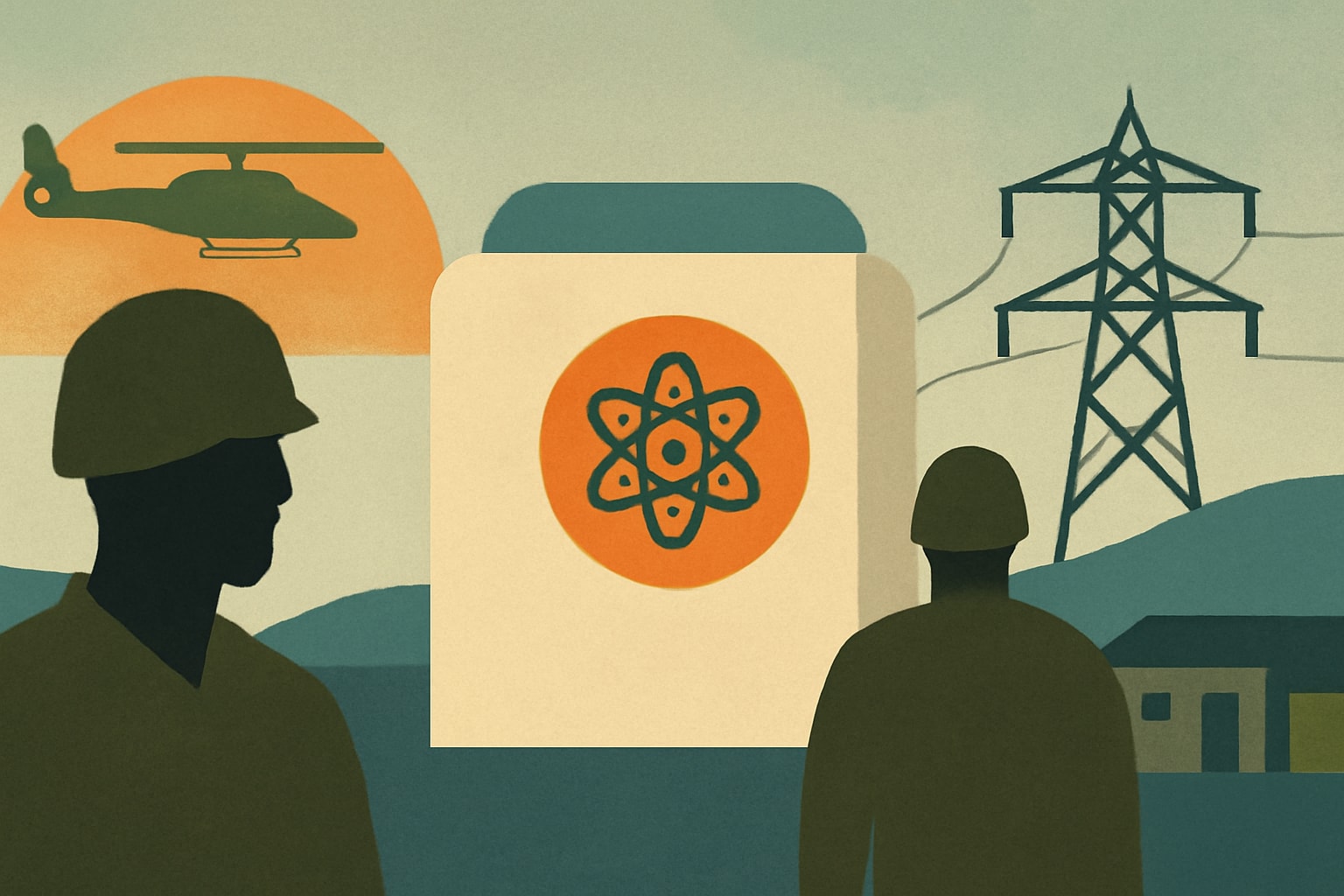 Editorial illustration for: US Army Awards Contracts for On-Base Microreactors to Boost Energy Security