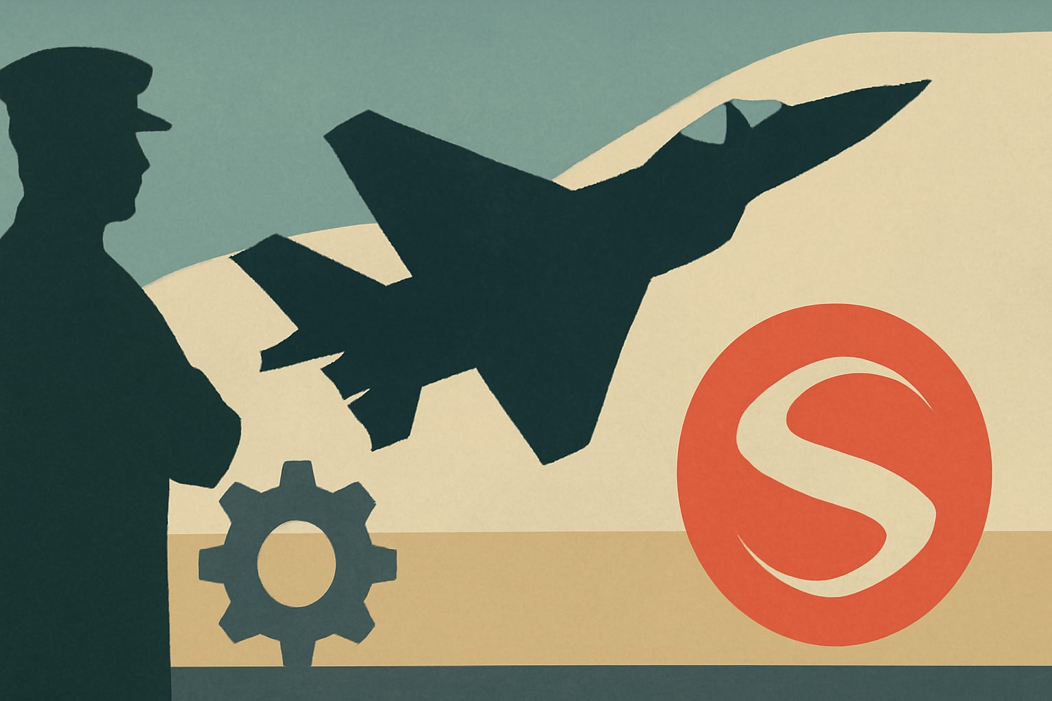 Editorial illustration for: Rolls-Royce and Safran Compete for India's Next-Generation Fighter Engine