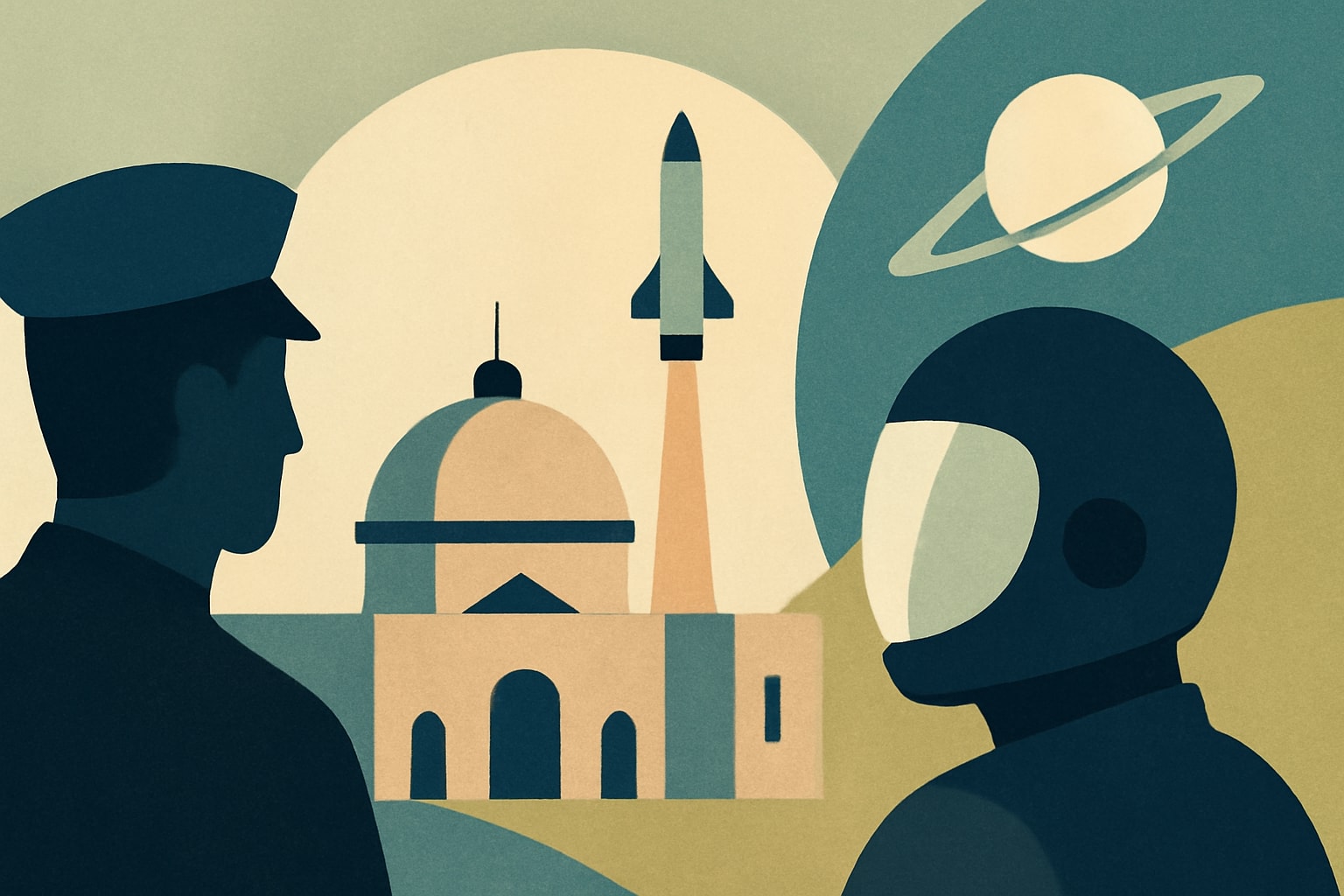 Editorial illustration for: U.S. Space Academy Established for Future Space Force Guardians and NASA Personnel