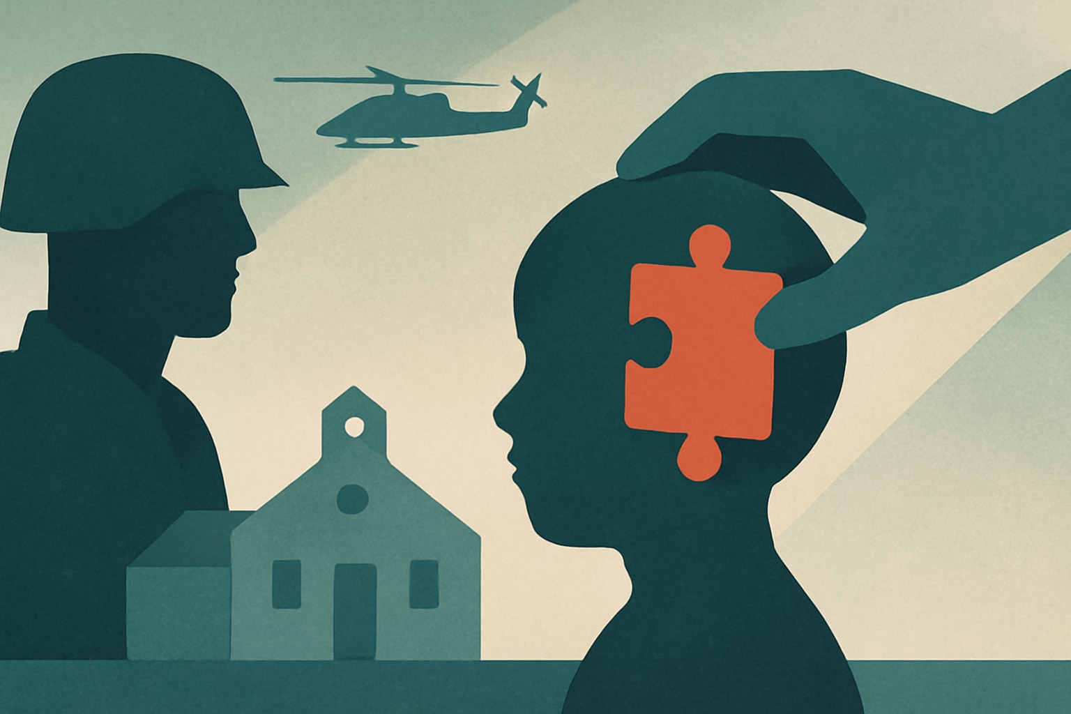 Editorial illustration for: DoD Schools Face Challenges in Supporting Military Children with Learning Disabilities