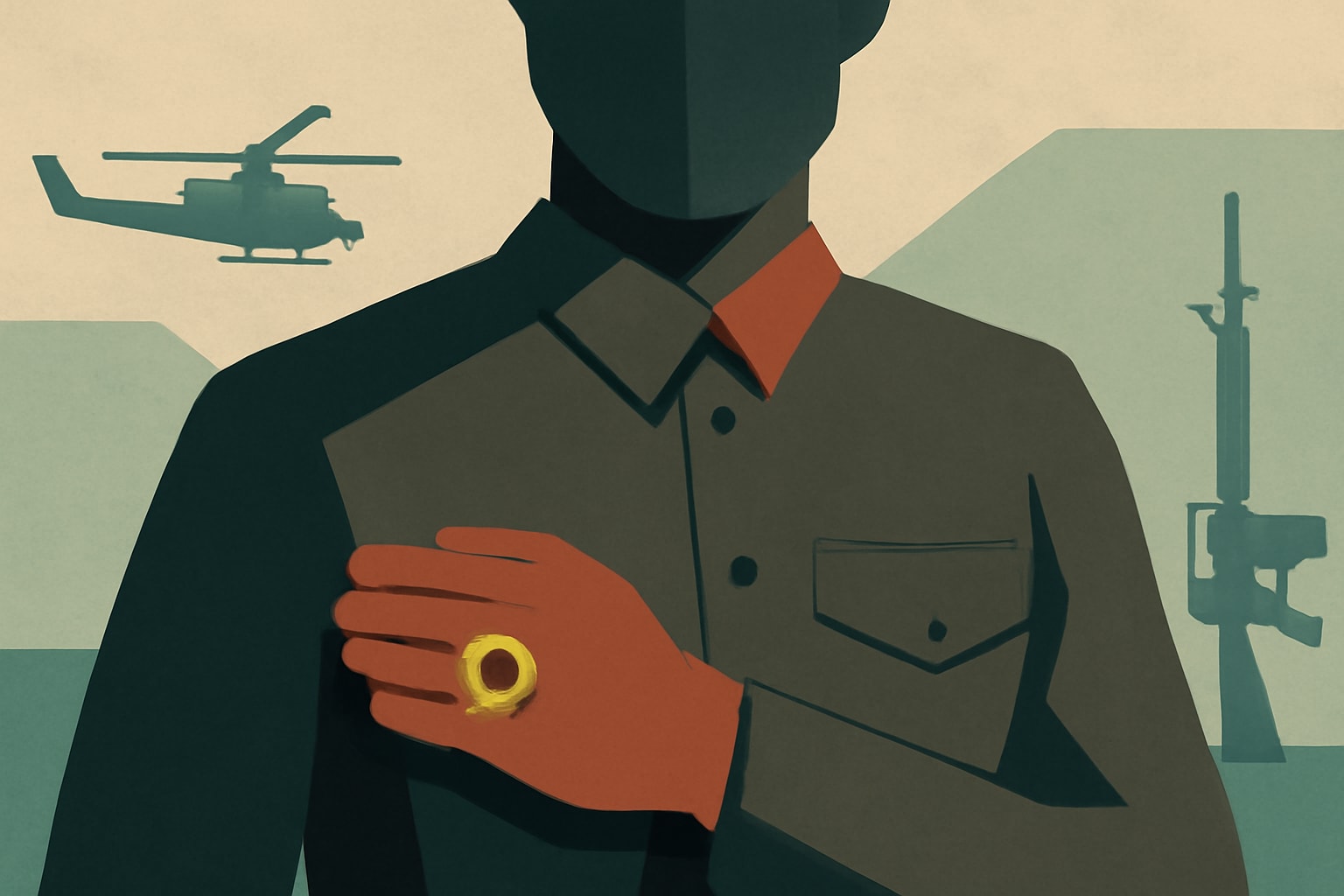 Editorial illustration for: Marines Allowed to Wear Class Rings in Uniform
