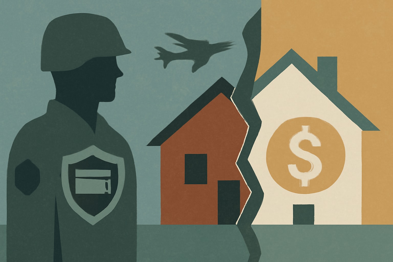 Editorial illustration for: Foreclosure vs. Selling Your Home: Which Protects Your Credit?