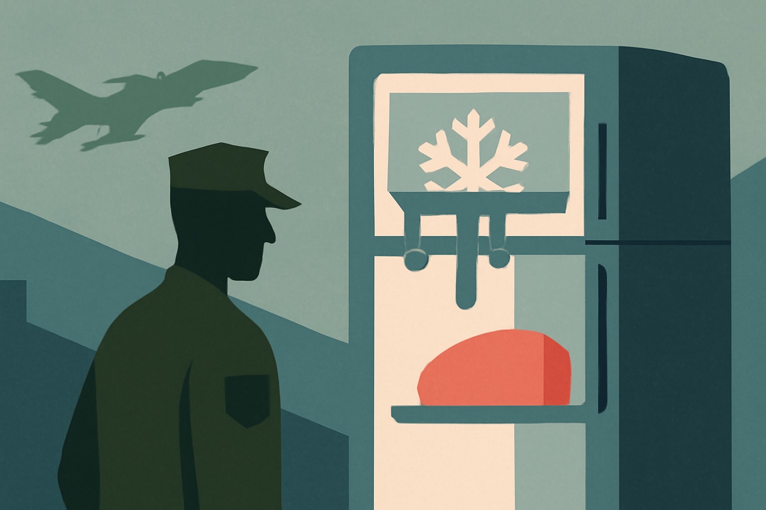 Editorial illustration for: Refrigeration Disruption at Military Commissaries Confirmed by DoD
