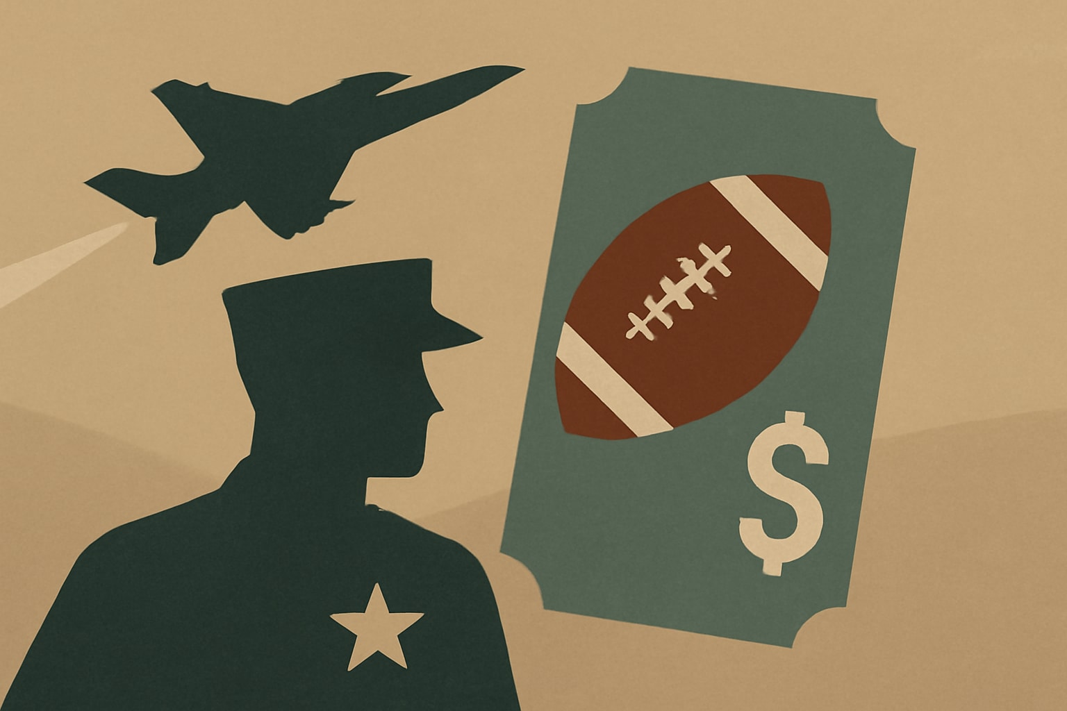 Editorial illustration for: Exclusive Military Discounts for NFL Football Season