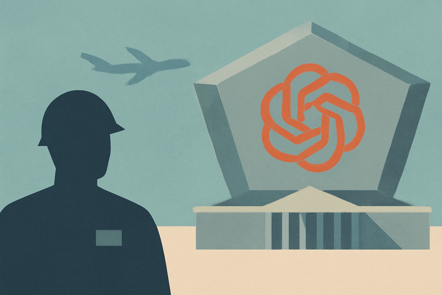 Editorial illustration for: Pentagon Launches ChatGPT Mil for Controlled Unclassified Information
