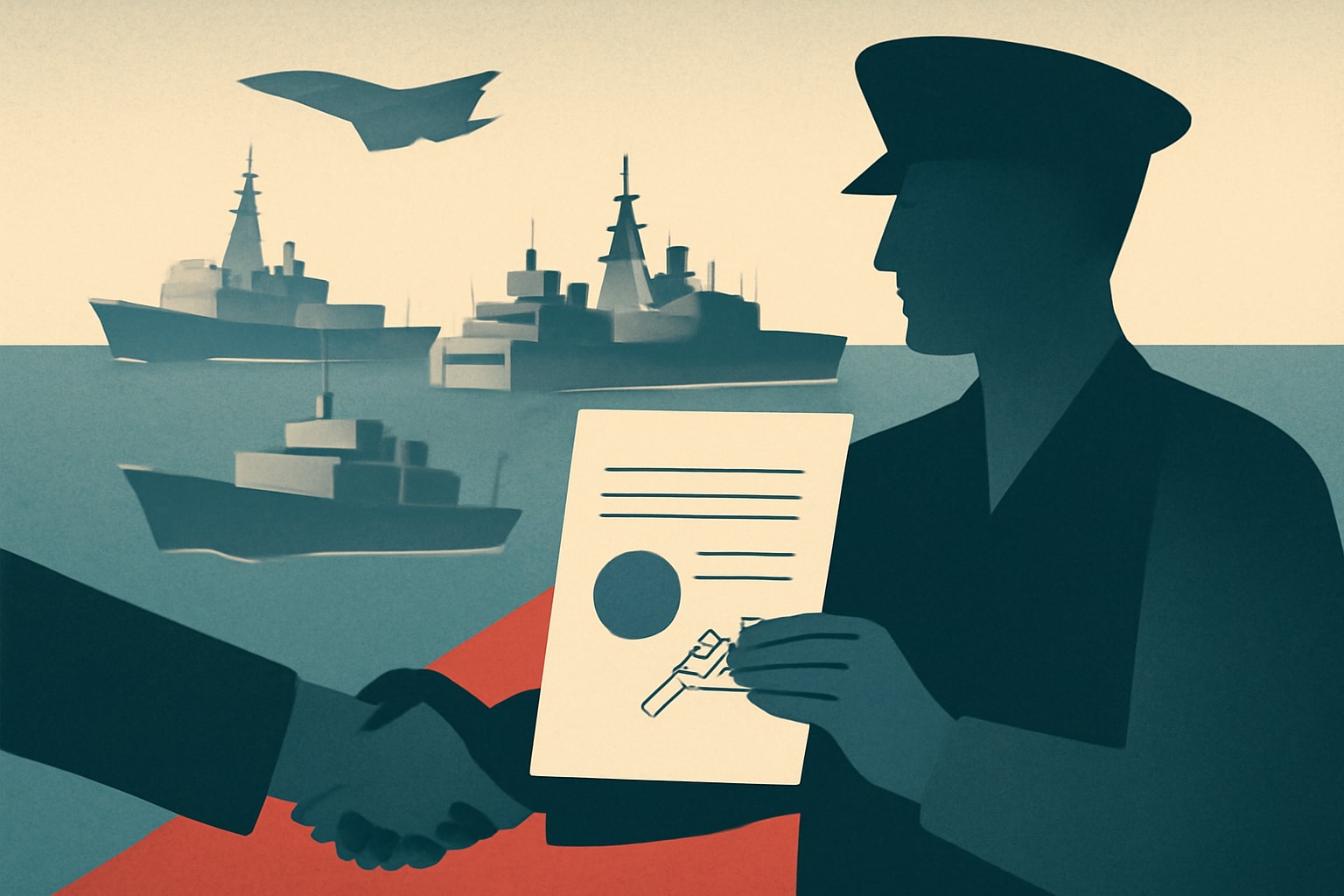 Editorial illustration for: Sweden Signs Contract for Four French Warships to Strengthen Defense