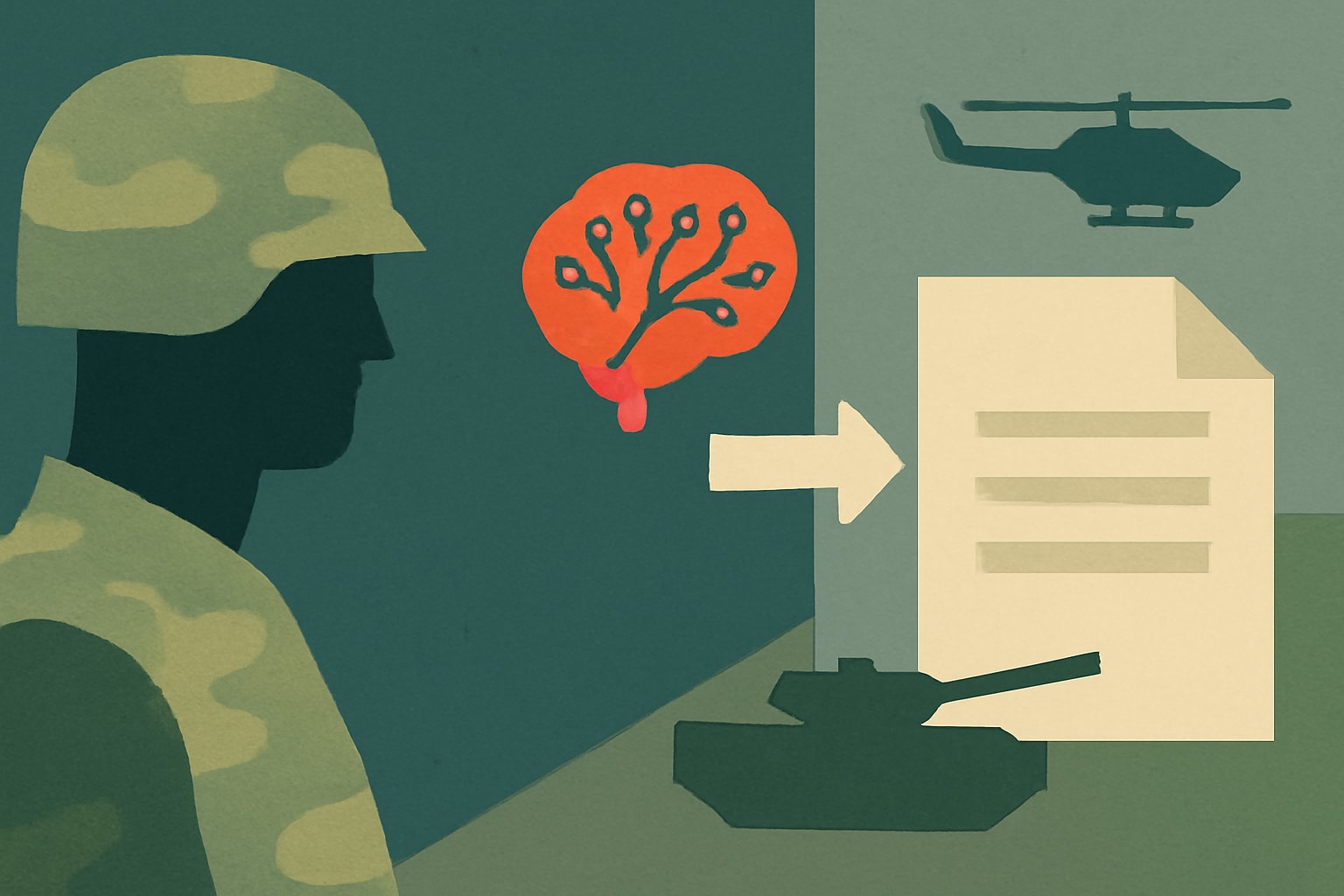 Editorial illustration for: Army Tests AI to Speed Up Solicitation Writing for Contracts