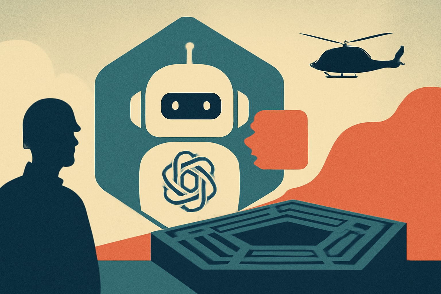 Editorial illustration for: Pentagon Launches GenAI Platform Featuring ChatGPT Mil for Military Use