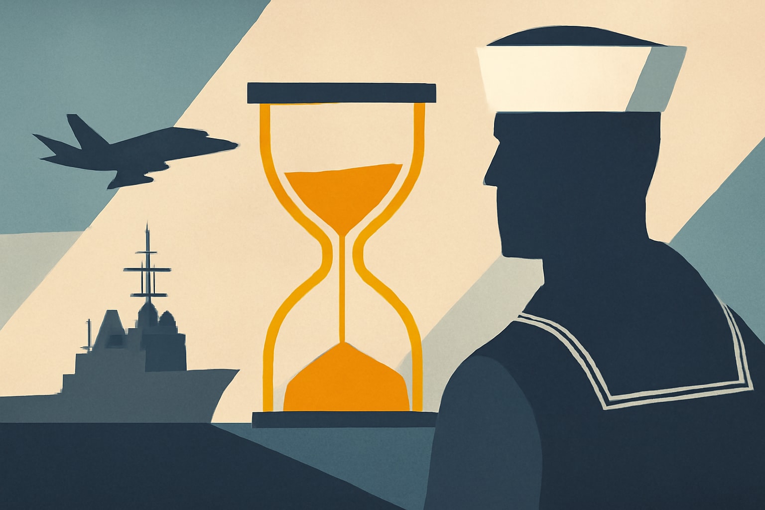 Editorial illustration for: Navy Chief Predicts Longer Deployments for Sailors Despite 7-Month Goal