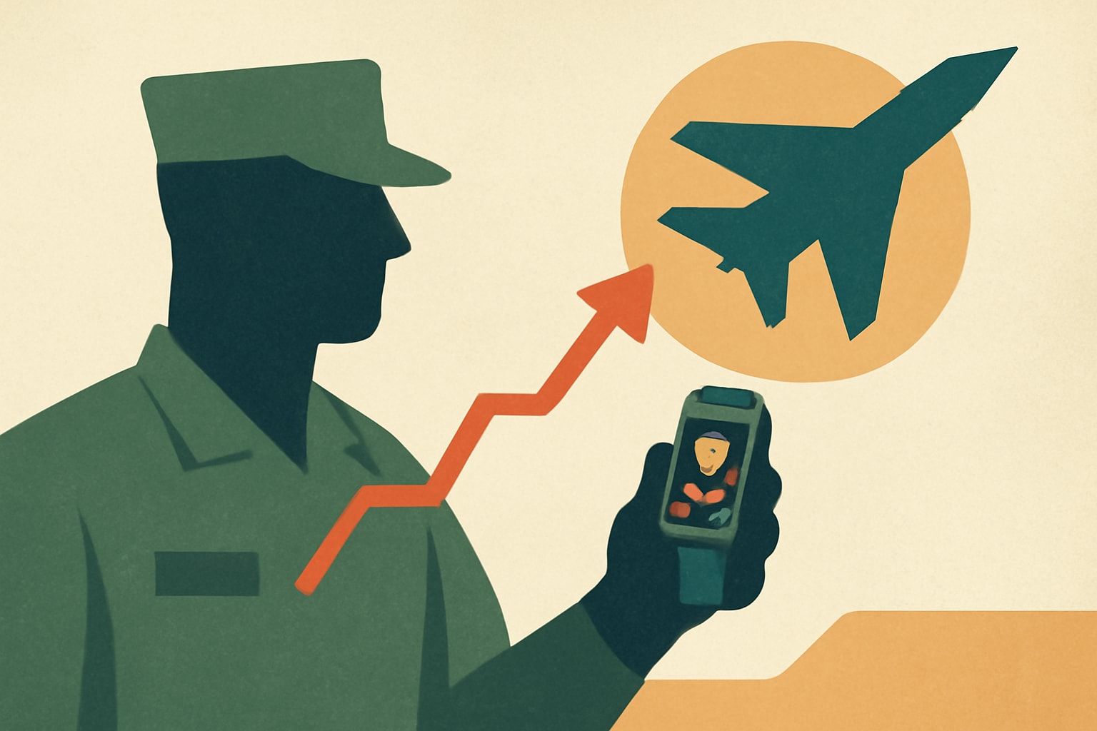 Editorial illustration for: Fitness Tracking: A Key to Achieving Your Military Fitness Goals