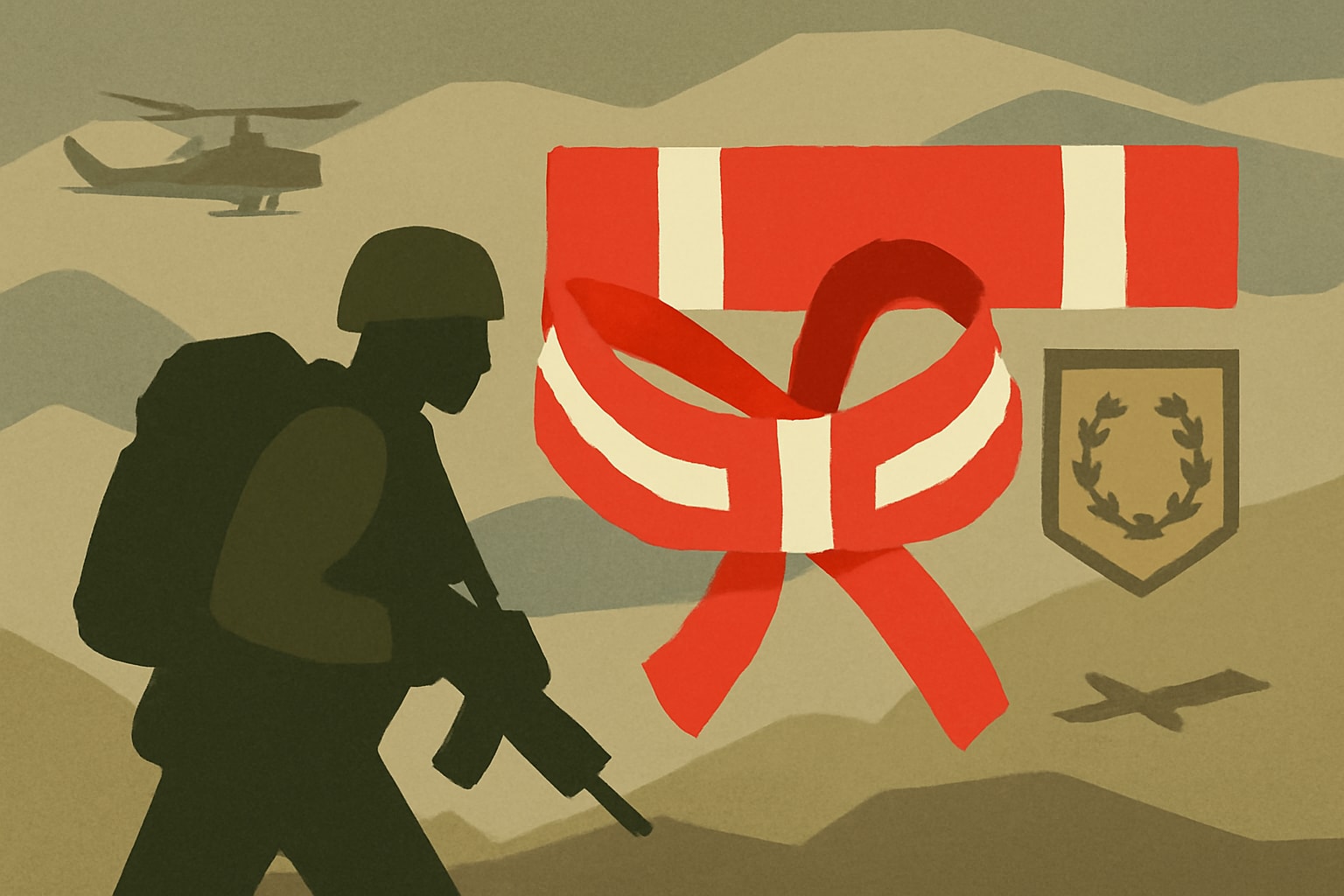 Editorial illustration for: U.S. Army Soldiers Earn Danish Ruck Ribbon Across the Globe
