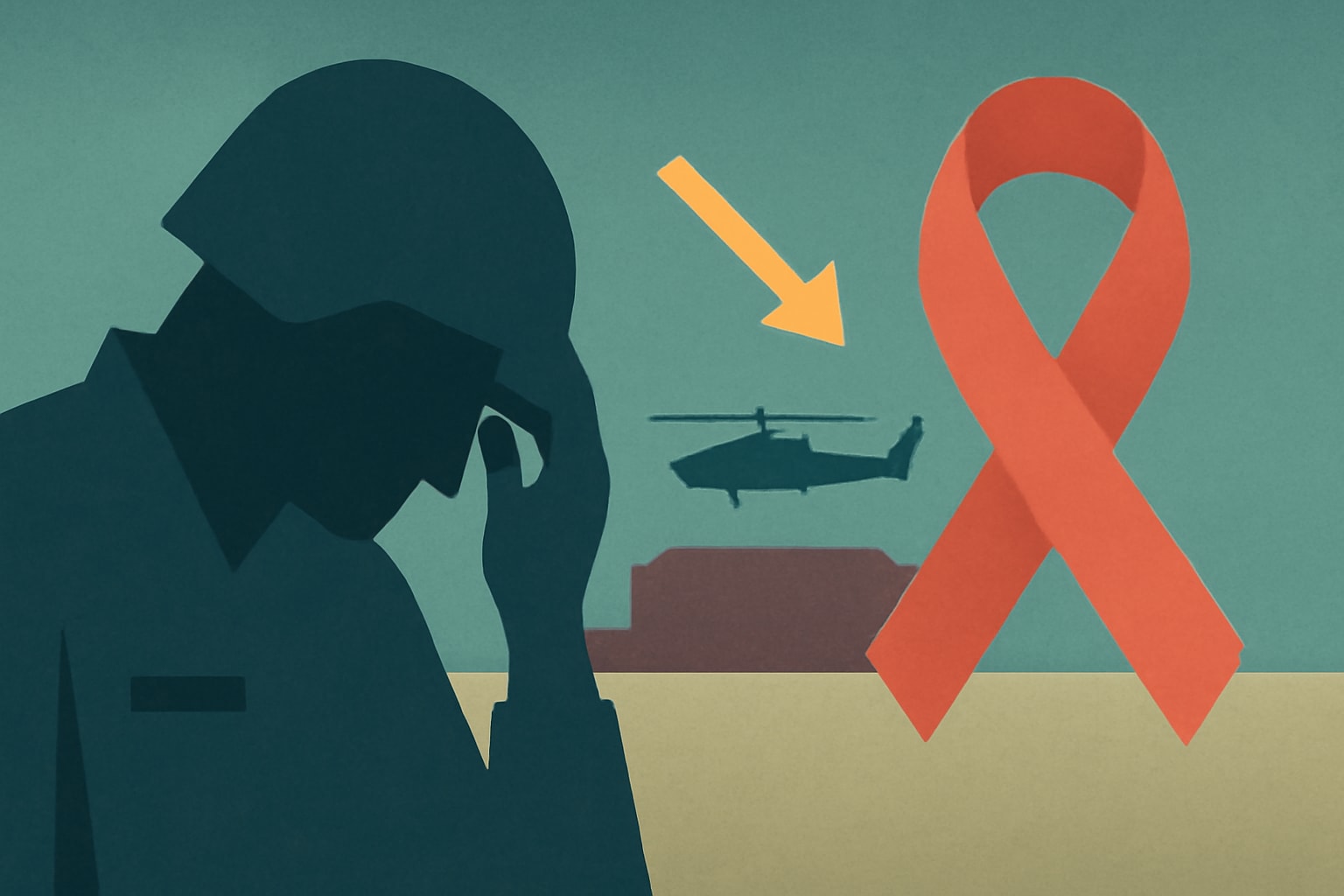 Editorial illustration for: Fort Hood Suicide Prevention Efforts Lack Professional Expertise, Army Says