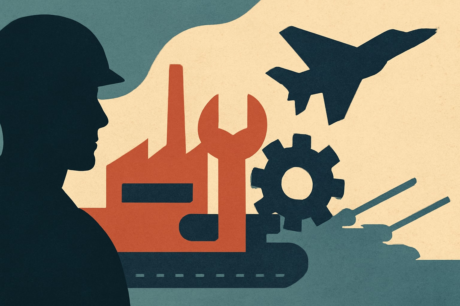 Editorial illustration for: Defense Industrial Base Faces Urgent Production Challenges