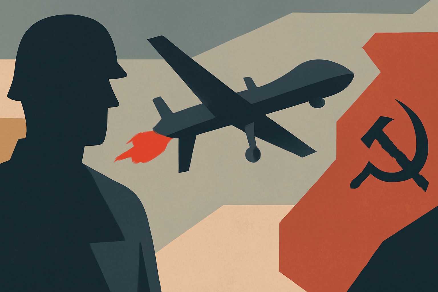 Editorial illustration for: German Government Attributes Failed Drone Attack to Russia