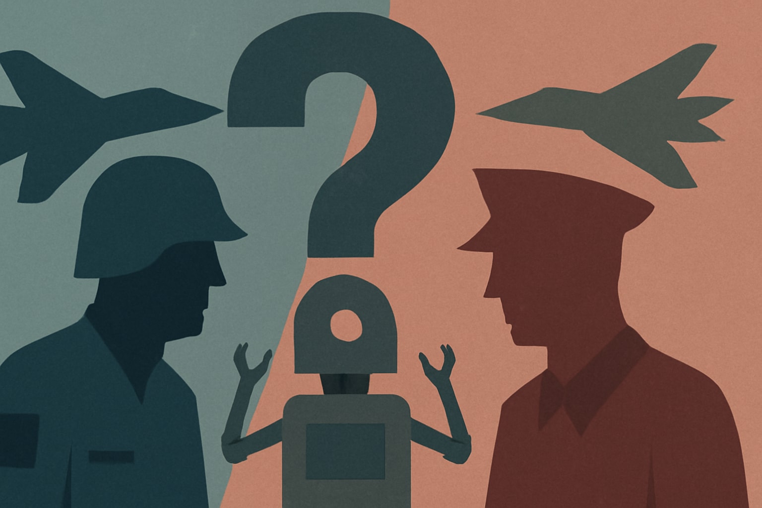Editorial illustration for: U.S. and Russia's Opposition Raises Doubts on Autonomous Weapons Talks