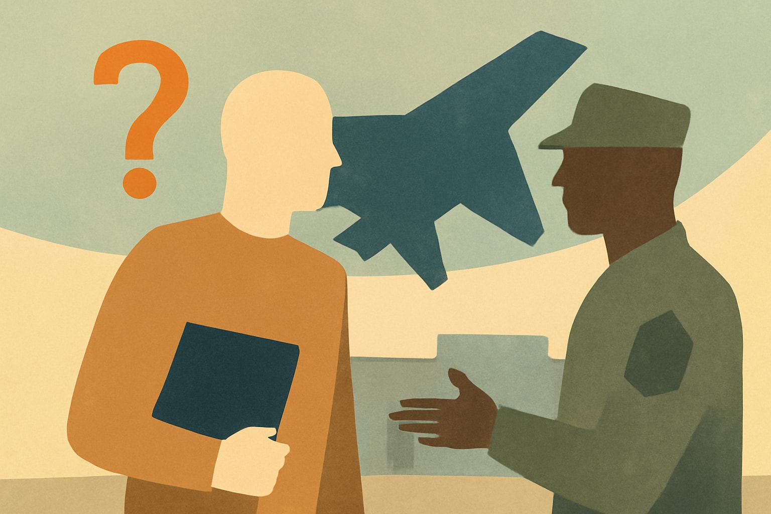 Editorial illustration for: 10 Essential Tips for Visiting a Military Recruiter