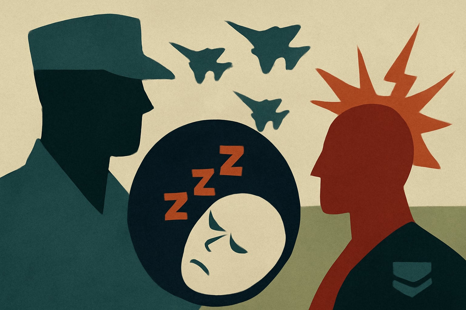 Editorial illustration for: Air Force Basic Training to Implement Less Sleep and Increased Stress