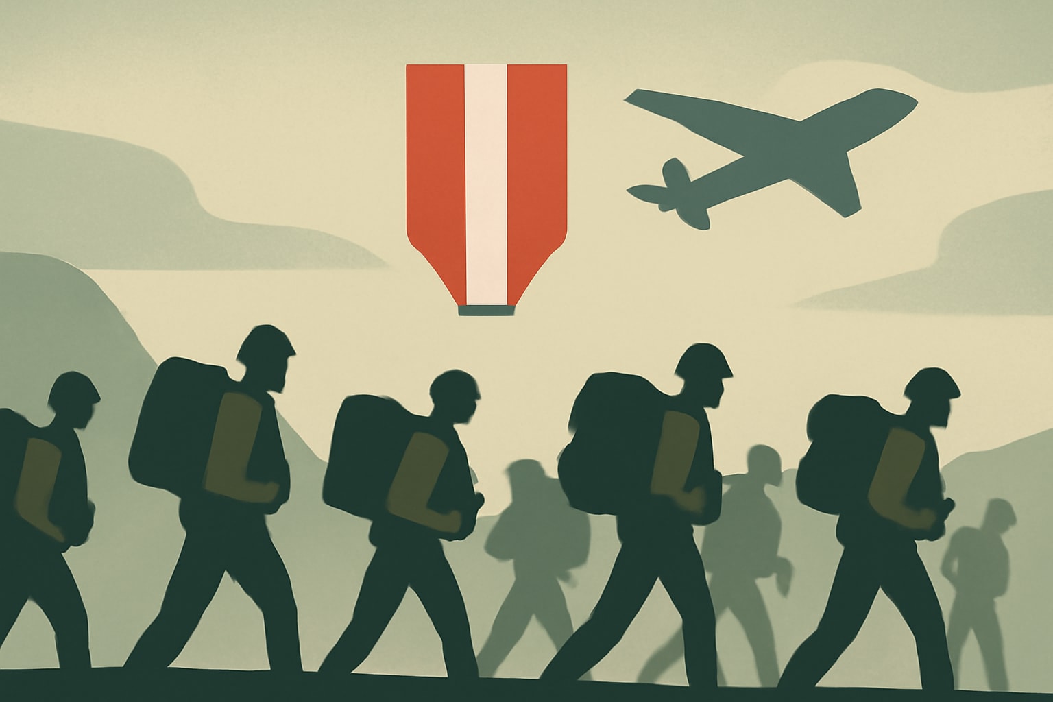 Editorial illustration for: Thousands of U.S. Soldiers Complete Ruck March for Danish Flyver Ribbon