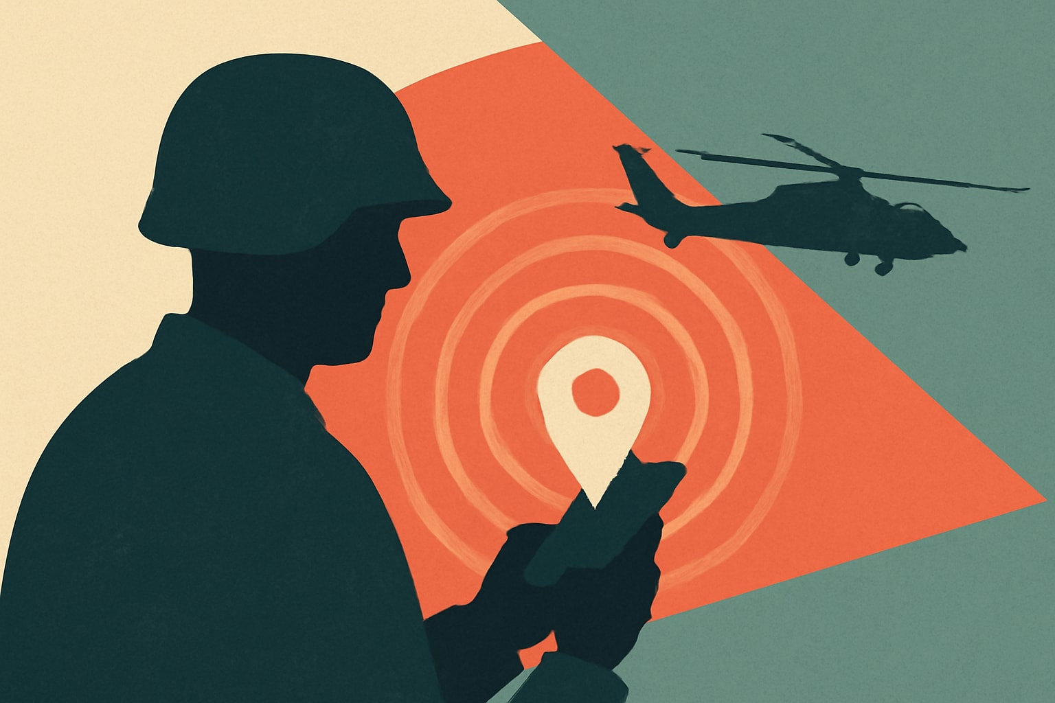 Editorial illustration for: Lawmakers Warn: Military Phone Tracking Could Endanger Troops